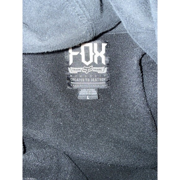 Vintage fox racing Zip Up jacket With Hoodie mens large - Picture 3 of 5